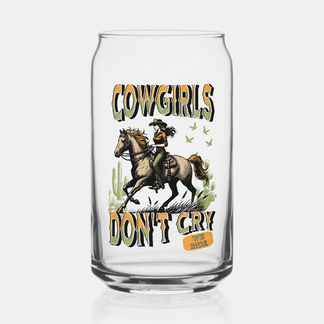 Verre Canette Poubelle de café Cowgirl (Recto)