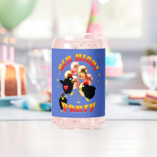 Verre Canette Poule drôle pour la fête de nuit de poule Design