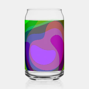 Verre Canette Pourpre Et Vert 403