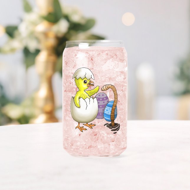 Verre Canette Poussin de Pâques éclos (Insitu (Mariage))