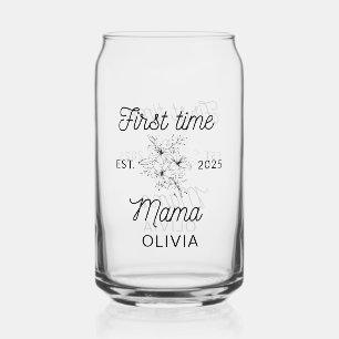 Verre Canette Première maman nouvelle maman cadeau mère jour
