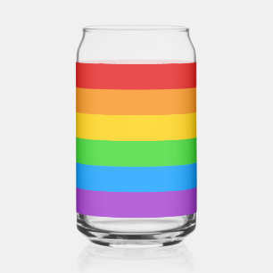 Verre Canette Pride pour : Arc en ciel