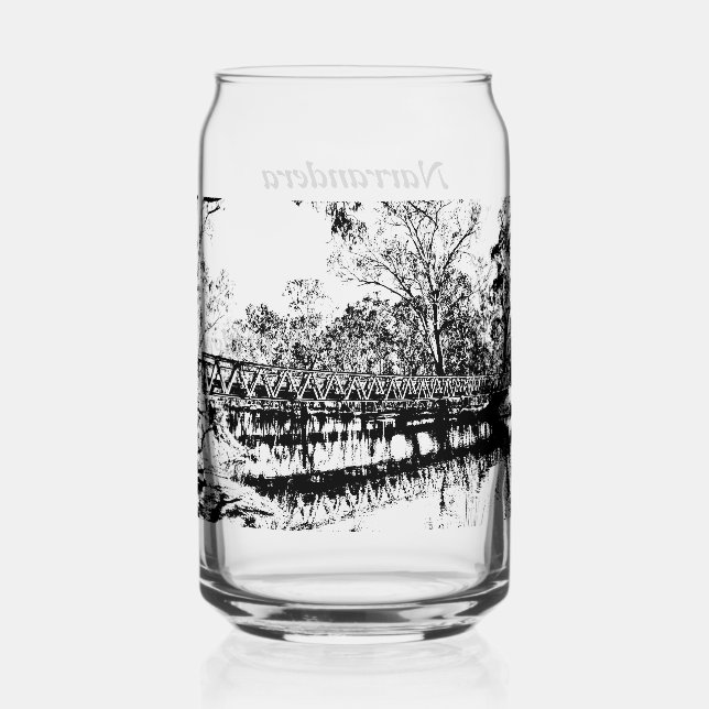 Verre Canette Printed glass can set of 1 (Recto)