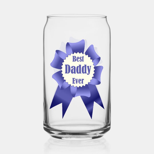 Verre Canette Prix Best Daddy Ever pour le Père (Recto)