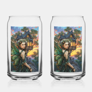 Verre Canette Profiter Du Coucher De Soleil À L'Extérieur De Sa