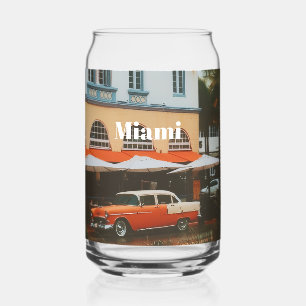Verre Canette Promenade océanique de Miami Souvenir de voyage