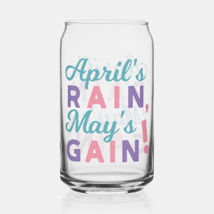 Verre Canette Promesse du printemps - 'Pluie d'avril, gain de ma
