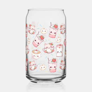 Verre Canette Purr parfaitement brassé : Kawaii Cat Cat Cat Glas