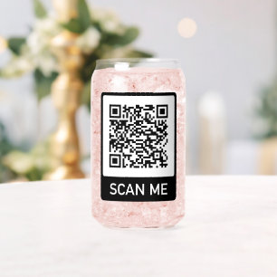 Verre Canette QR-Code de logo personnalisé pour les entreprises 