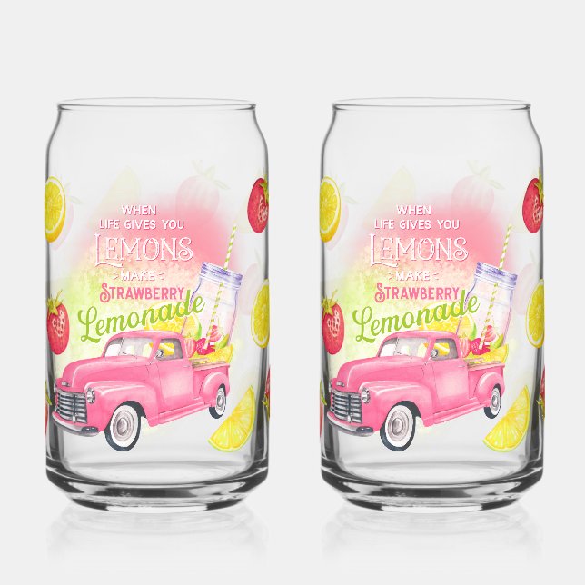 Verre Canette Quand la vie vous donne des citrons, faites de la  (Gauche)