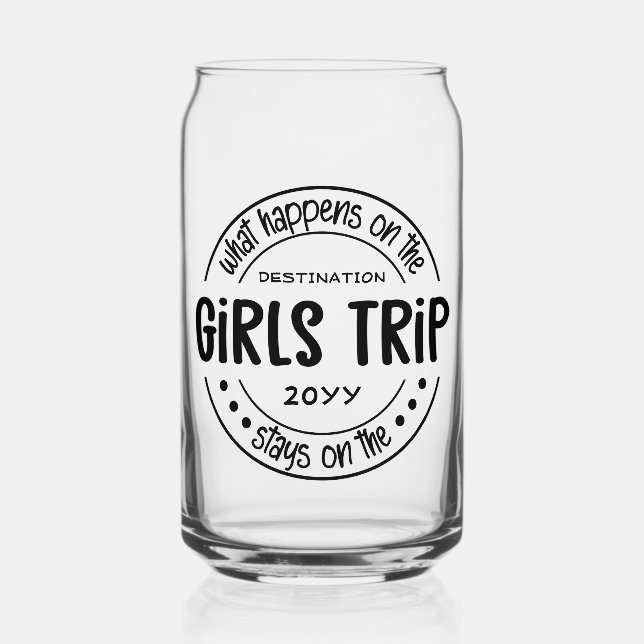 Verre Canette Que se passe-t-il sur Girls Trip Custom Girls Week (Recto)