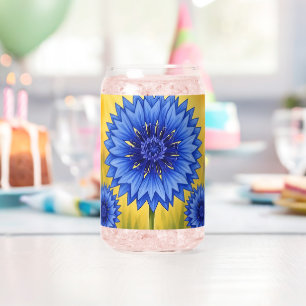 Verre Canette Radiant Petal : Bleu Barbeau