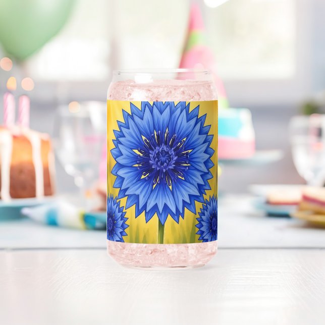 Verre Canette Radiant Petal : Bleu Barbeau (Insitu (Anniversaire))