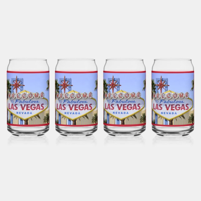 Verre Canette Red Custom Family Las Vegas Nevada Affiche de bien (Recto)