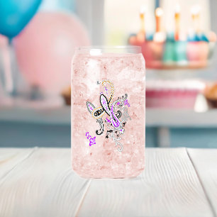 Verre Canette Refroidisseur de canette Paisley Violet