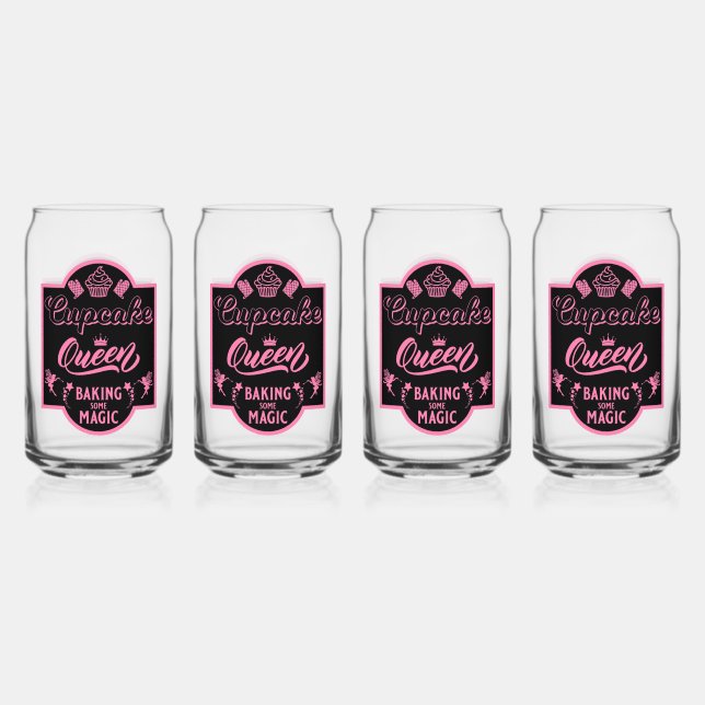 Verre Canette Reine Cupcake (Recto)