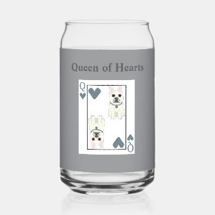 Verre Canette Reine de Cœur