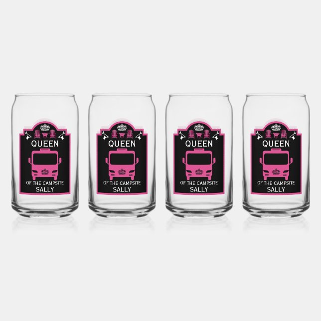 Verre Canette Reine Du Camping (Recto)