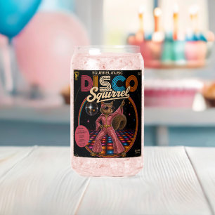 Verre Canette Reine Écureuil Disco