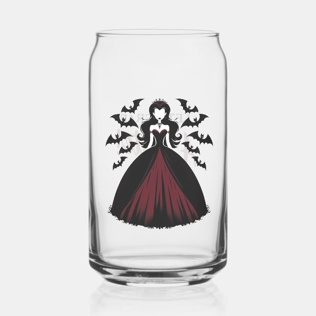 Verre Canette Reine Vampire Halloween (Verso)