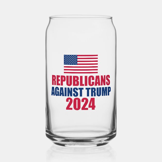 Verre Canette Républicains contre l'élection de Trump en 2024 (Recto)