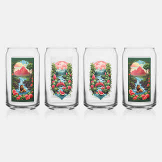 Verre Canette Retraite Whimsical : Watermelon Fox Valley Mug