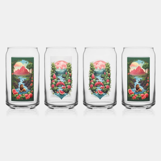 Verre Canette Retraite Whimsical : Watermelon Fox Valley Mug (Recto)