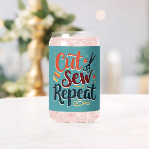 Verre Canette Retro "Couper la couture répétée" Conception de l'