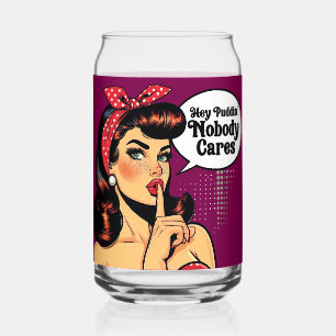 Verre Canette Retro Pinup_ Hey Pudding