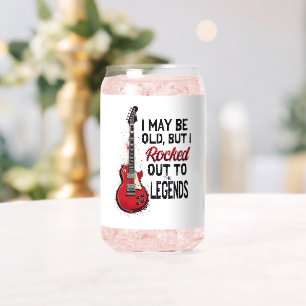 Verre Canette Retro Rock Guitare Classique Musique Nostalgie Des