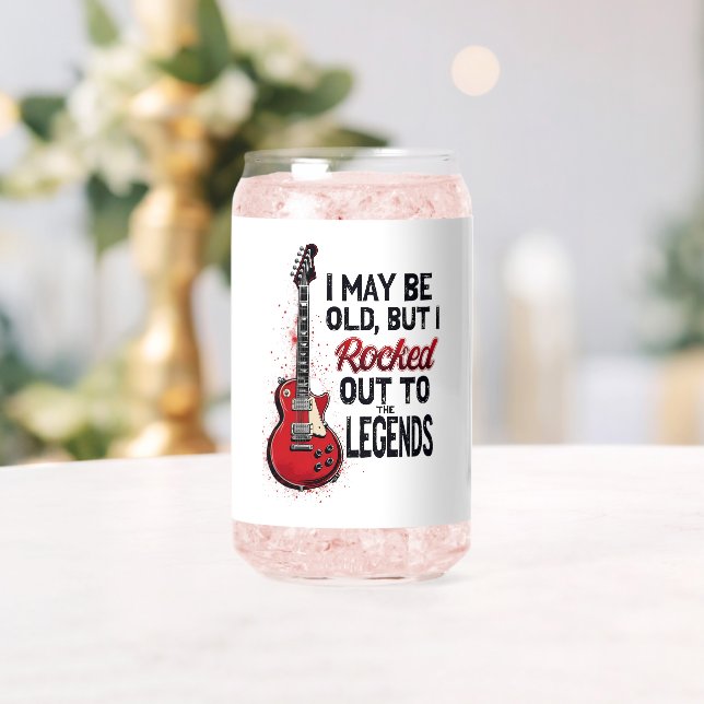 Verre Canette Retro Rock Guitare Classique Musique Nostalgie Des (Insitu (Mariage))