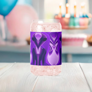 Verre Canette Rêves arc-en-ciel violet 3D, Alien