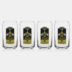 Verre Canette rhum vaudou des Caraïbes