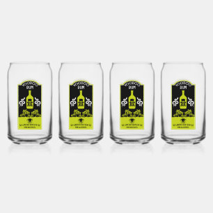 Verre Canette rhum vaudou des Caraïbes