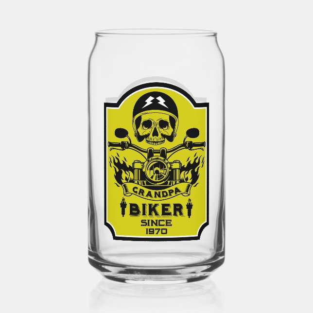 Verre Canette Rider moto Grandpa (Recto)