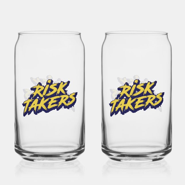 Verre Canette "Risk Takers" Urban Style Typography (Recto)