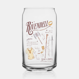 Verre Canette RIVENDELL™ Collage Aquarelle Graphique