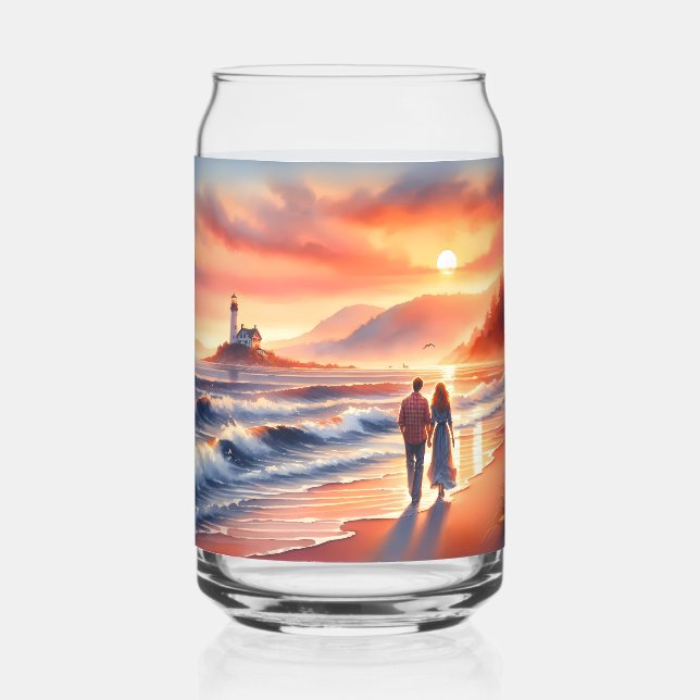 Verre Canette Romantic Coastal Sunset Lighthouse Walk (Recto)