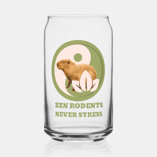 Verre Canette Rongeurs Zen N'Ont Jamais De Stress Humour Capybar