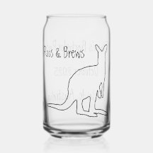 Roos & Brews Stag Party Glass