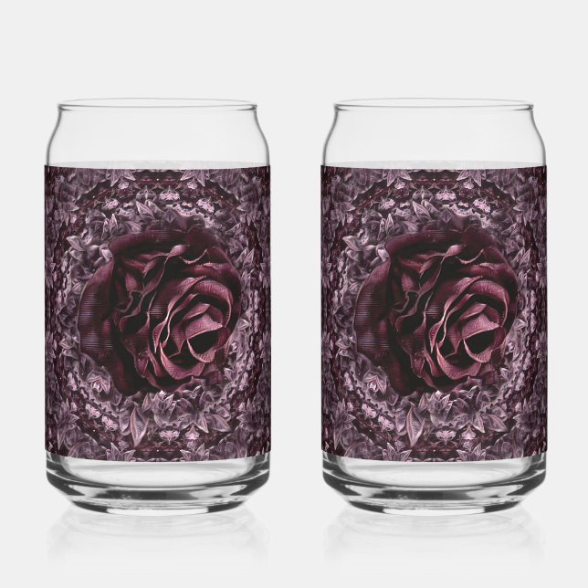 Verre Canette Rosace Mandala  (Recto)