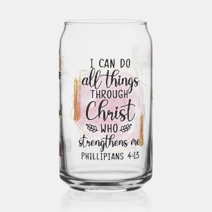 Verre Canette Rose Et Or Toutes Les Choses Par Le Christ Bible