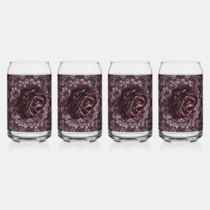 Verre Canette Rose Mandala