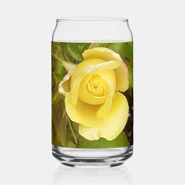 Verre Canette Rosebud jaune (Recto)
