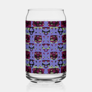 Verre Canette Roses de flammes célestes contenues