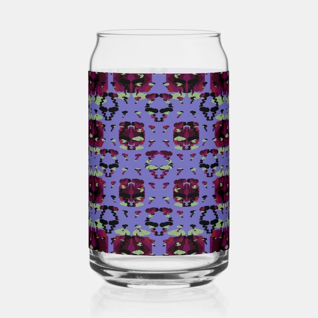 Verre Canette Roses de flammes célestes contenues (Recto)