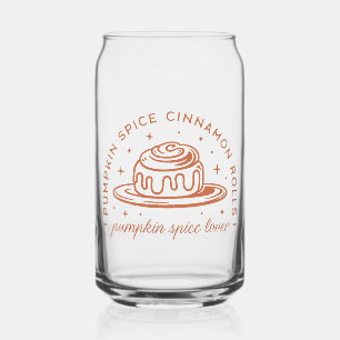 Verre Canette Rouleaux de cannelle à épices citrouilles