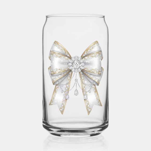 Verre Canette ruban blanc (Recto)