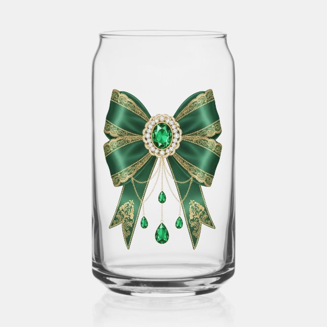 Verre Canette rubans verts  (Recto)