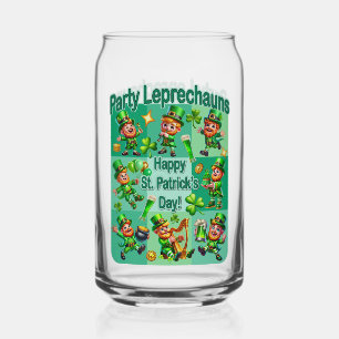 Verre Canette Saint Patrick's Day Fun Adorable "Party Leprechaun